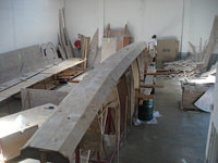 Lower side planks attached